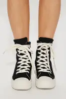 Feel A Way Sneakers(Black,5.5)