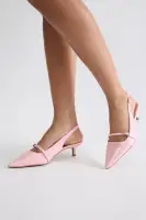 Aura Kitten Heel Pumps(Pink,5.5)
