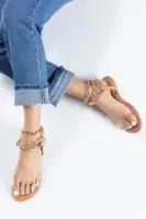 Breaking The Link Flat Sandals