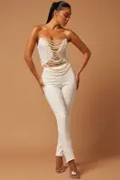 Eva Embellished Pearl Pant Set