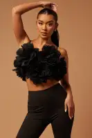 Darla Flower Pant Set(Black,XS)