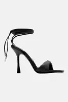 She Slays Wrap Up Heels(Black,5.5)