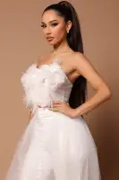 Anjelica Feathered Top
