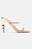 Show You Off Metallic Heeled Sandals
