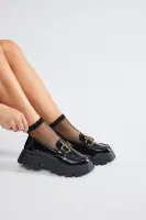 Kylie Platform Loafers(Black,5.5)