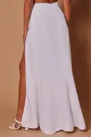 Marissa Linen Maxi Skirt(White,XS)