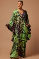 I Am Glam Satin Kaftan Maxi Dress