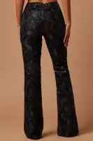 Ava Sequin Embellished Pant(Black,XS)