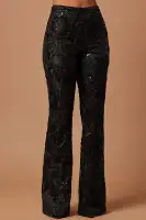 Ava Sequin Embellished Pant(Black,XS)