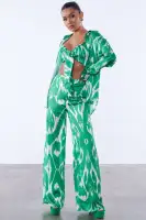 Nina Satin Wide Leg Pant