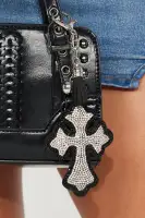 Dazzling Cross Handbag Charm
