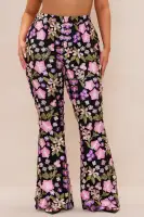 Julia Embroidered Pant(Black/combo,XS)