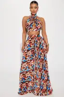 Pia Pleated Pant Set