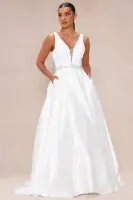Annalise Satin Embellished Bridal Gown
