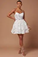 Heidi Embroidered Corset Mini Dress