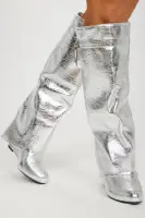 Ultimate Flirt Overlay Boots(Silver,5.5)