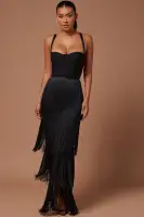 Faye Bandage Fringe Maxi Dress