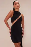 Mia Mesh Cut Out Mini Dress