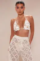 Mallorca Crochet Pant Set(Cream,XS)
