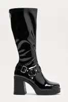Bianca Buckle Knee High Boots