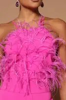 Ysabel Jumpsuit(Hot Pink,XS)