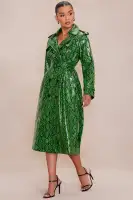Denise Snake Trench Coat