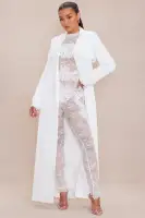 Dominique 2 Piece Jumpsuit And Trench Coat Set