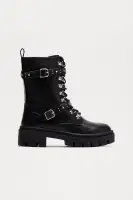 London Platform Combat Boots