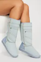 Written All Over Knee High Flat Boots