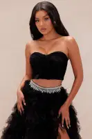 Lana Tulle Skirt Set(Black,XS)