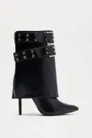 Ledger Buckle Overlay Boots