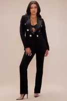 Pria Embellished Blazer Suit Set
