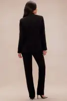 Pria Embellished Blazer Suit Set(Black,XS)