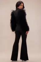 Luxury Tulle Blazer Suit Set(Black,XS)