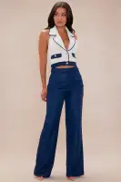 Melinda Denim Tweed Pant Set
