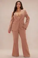 Denise Blazer Suit Set(Mocha,XS)
