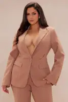 Denise Blazer Suit Set(Mocha,XS)