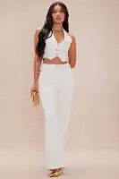 Sandra Tweed Vest Suit Set