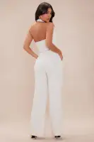Sandra Tweed Vest Suit Set(Cream,XS)