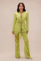Verona Satin Blazer Suit Set