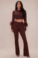 Hannah Feather Sweater Pant Set