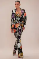 Adaila Floral Embroidered Blazer