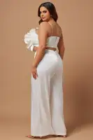 Rosalia Flower Pant Set(White,XS)