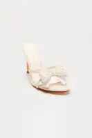 Victoria Bow Heeled Mules