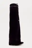 Van Overlay Thigh High Boots