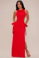 Celine Cut Out Bow Maxi Dress