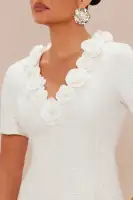Taylor Floral Tweed Mini Dress(Ivory,XS)