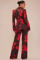 Blair Blazer Pant Set(Black/Red,XS)