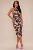 Emory Embroidered Floral Midi Dress