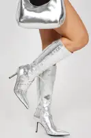 Fake Love Knee High Heeled Boots